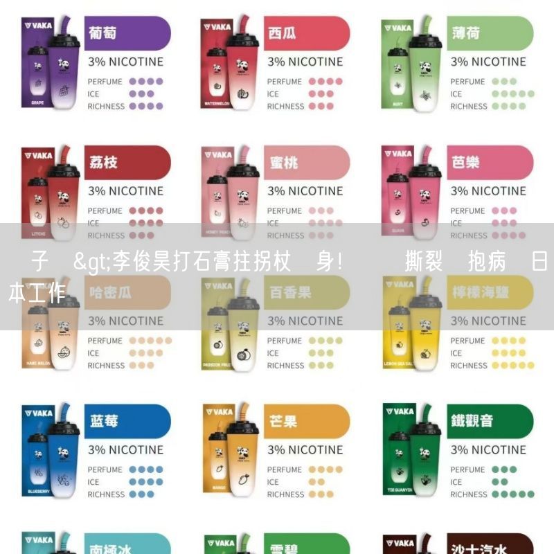 喜貝HEBAT電子煙>李俊昊打石膏